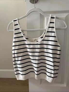 Magaschoni Striped Sweater Tank